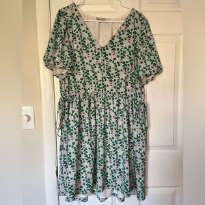 Loft Side Tie V-Neck Dress- Women Size 12